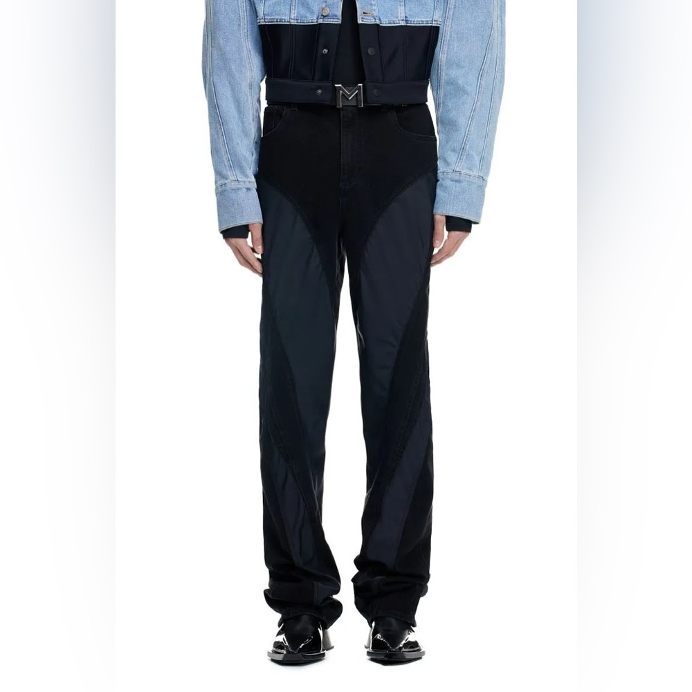 H&M Mugler Mens jeans. Dark denim. Size 38. Never been worn!